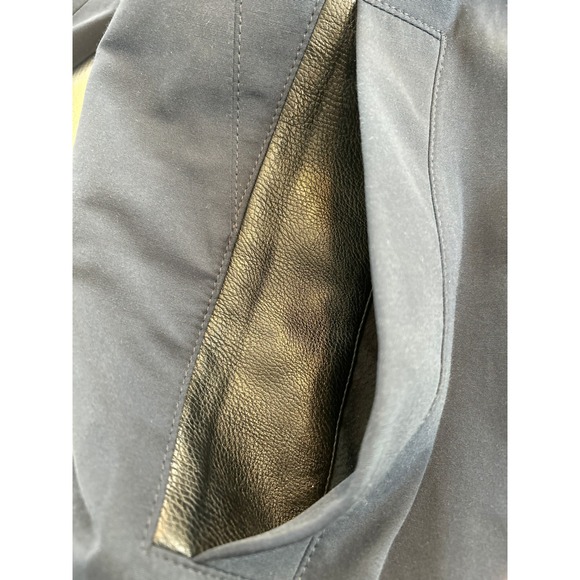 HUGO BOSS Men's Navy Blue Trench Coat Full Length Modern Classic Style Size 40R - Picture 14 of 16